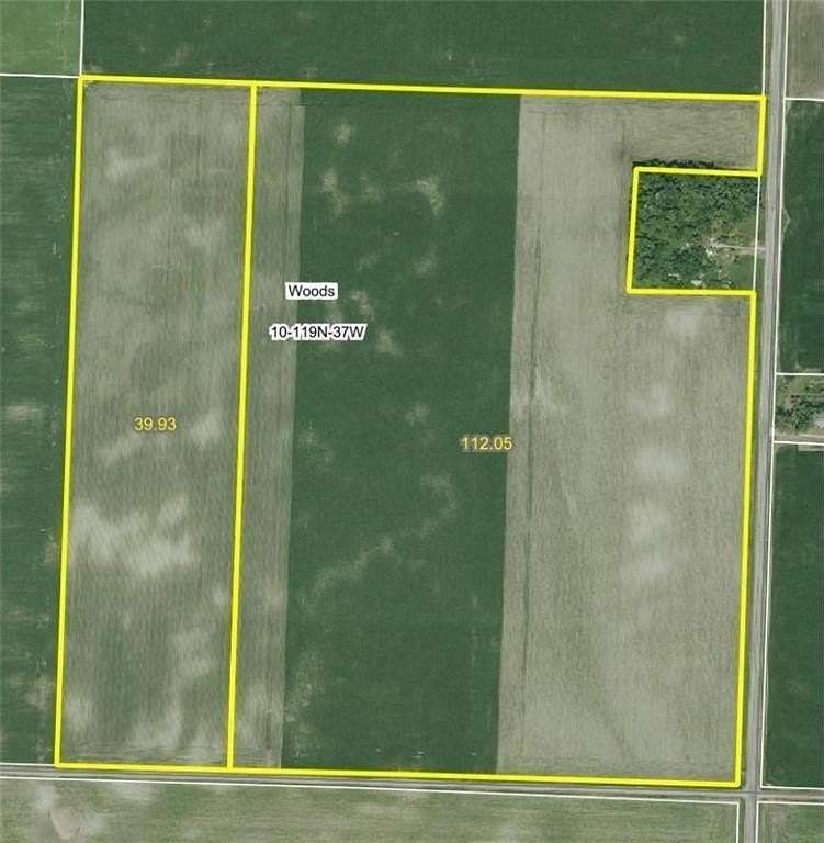 154 Acres of Agricultural Land for Auction in Woods Township, Minnesota