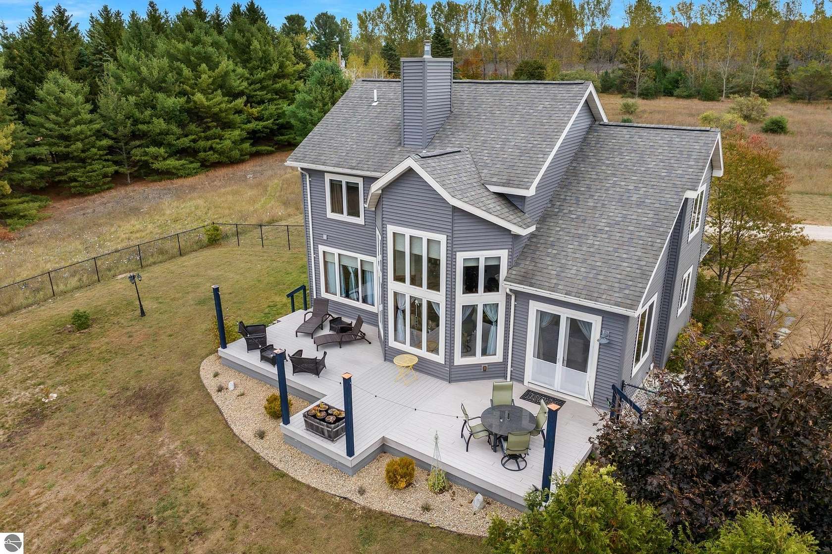 10 Acres of Recreational Land with Home for Sale in Honor, Michigan