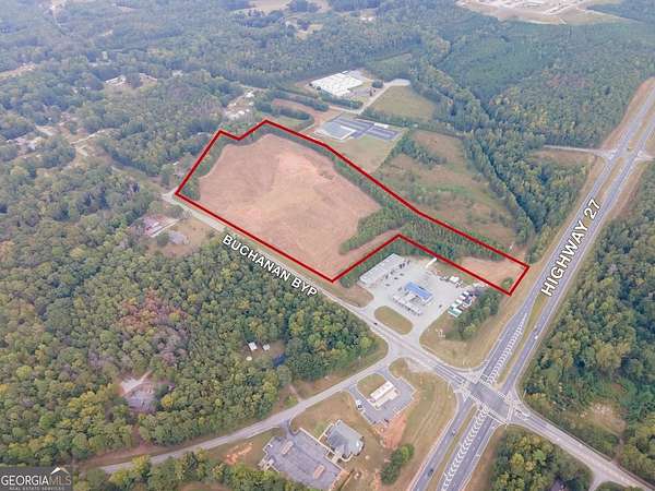 19.2 Acres of Commercial Land for Sale in Buchanan, Georgia