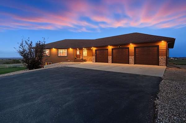 5.8 Acres of Residential Land with Home for Sale in Belle Fourche, South Dakota