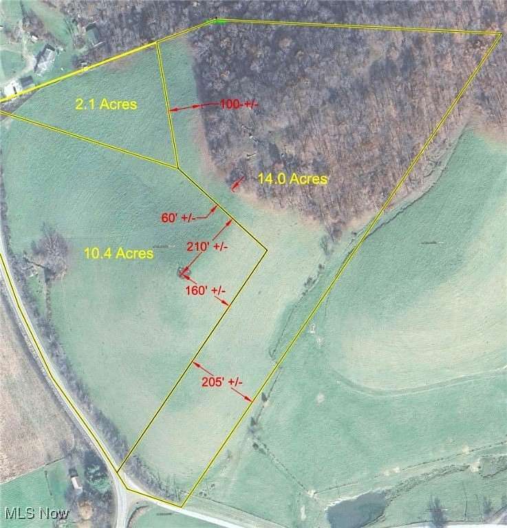 12.5 Acres of Land for Sale in Dellroy, Ohio