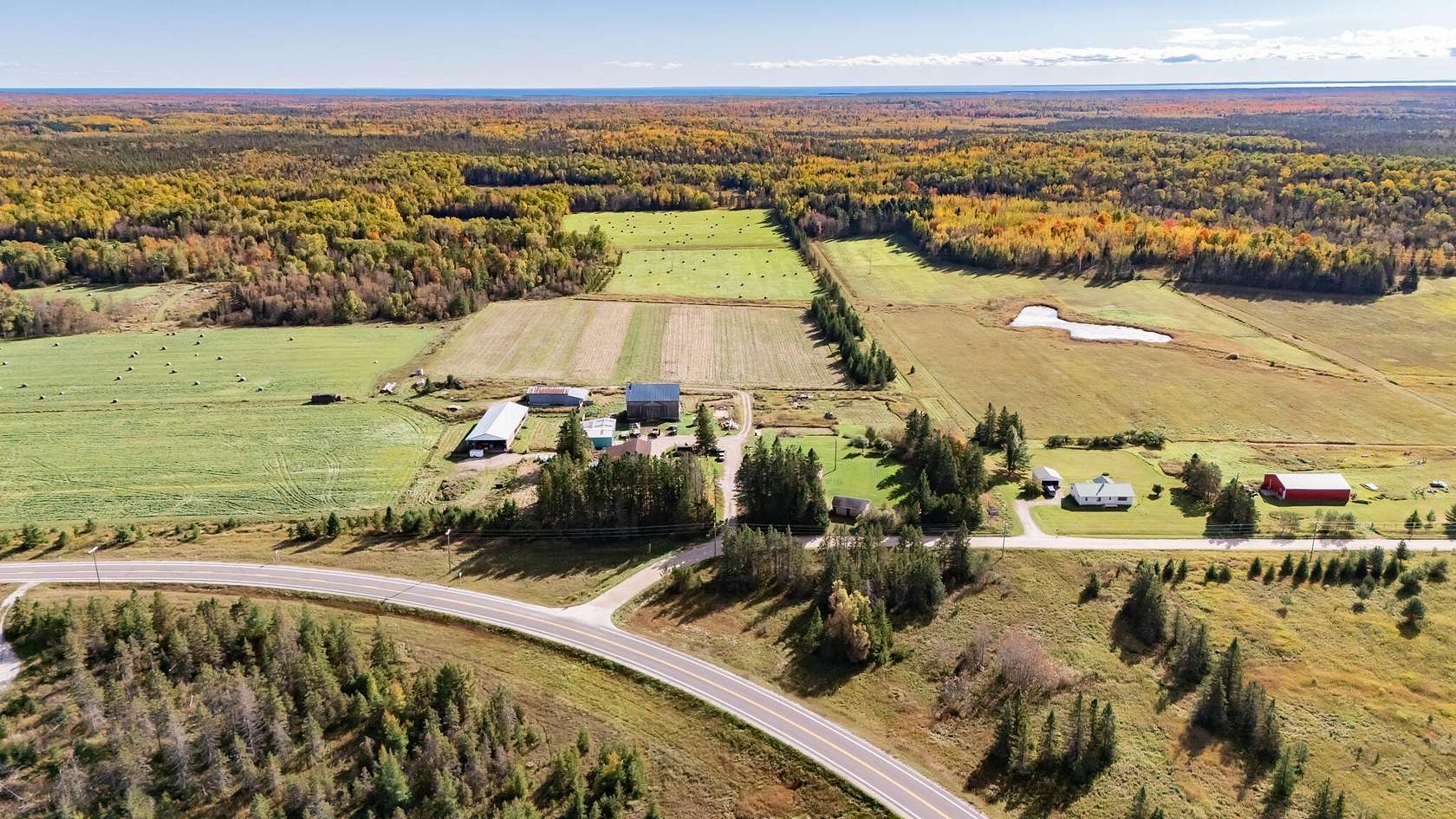 364 Acres of Land with Home for Sale in Goetzville, Michigan
