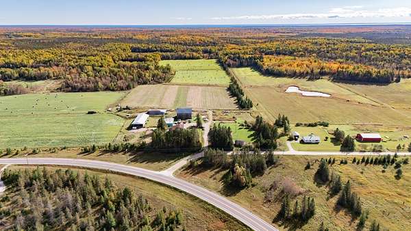 364 Acres of Land with Home for Sale in Goetzville, Michigan