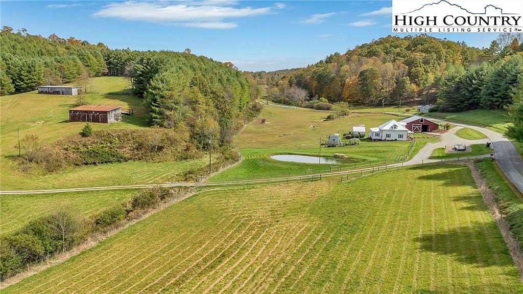 50 Acres of Land with Home for Sale in Piney Creek, North Carolina