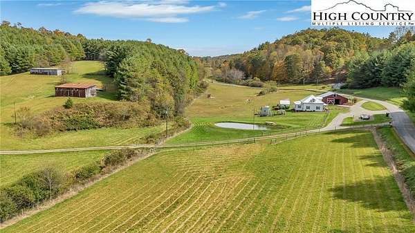 50 Acres of Land with Home for Sale in Piney Creek, North Carolina