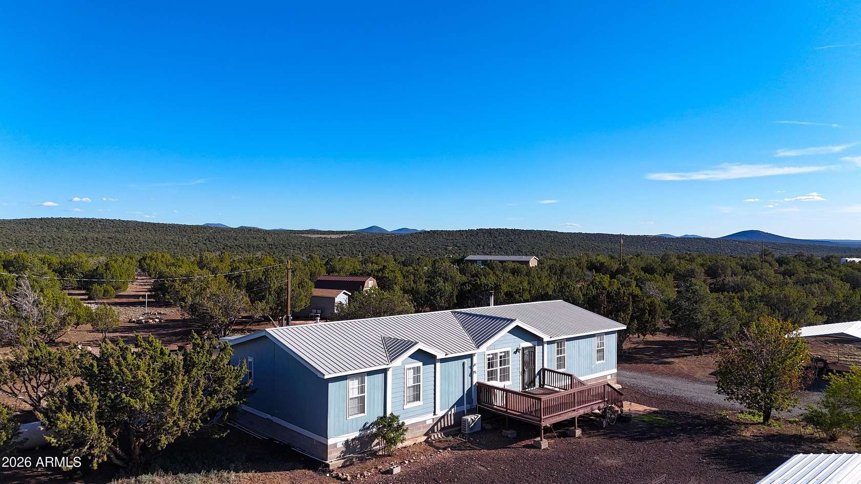 10 Acres of Land with Home for Sale in Concho, Arizona