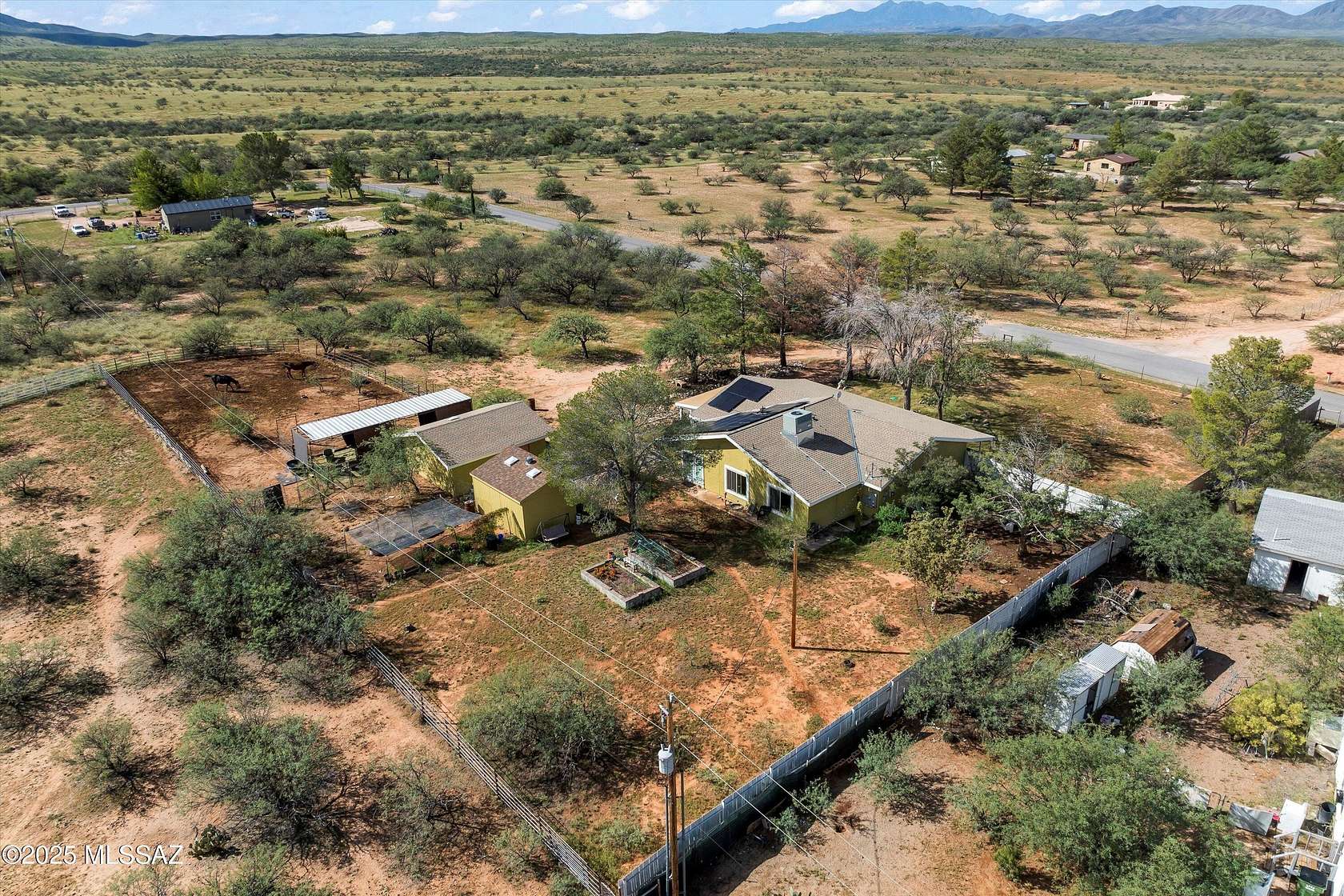 2 Acres of Residential Land with Home for Sale in Benson, Arizona