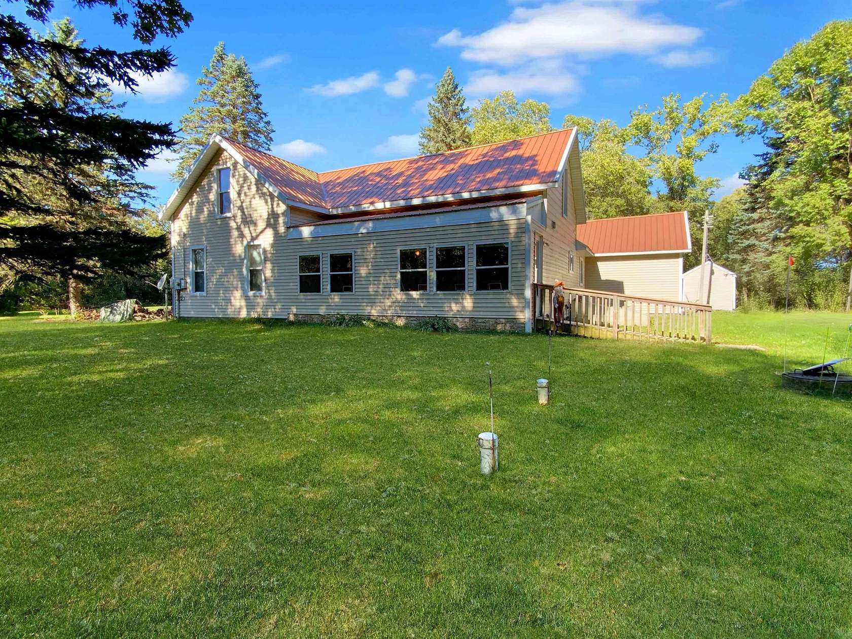 10 Acres of Residential Land with Home for Sale in Plainfield, Wisconsin