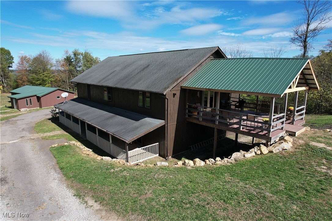 10.8 Acres of Recreational Land with Home for Sale in Bloomingdale, Ohio