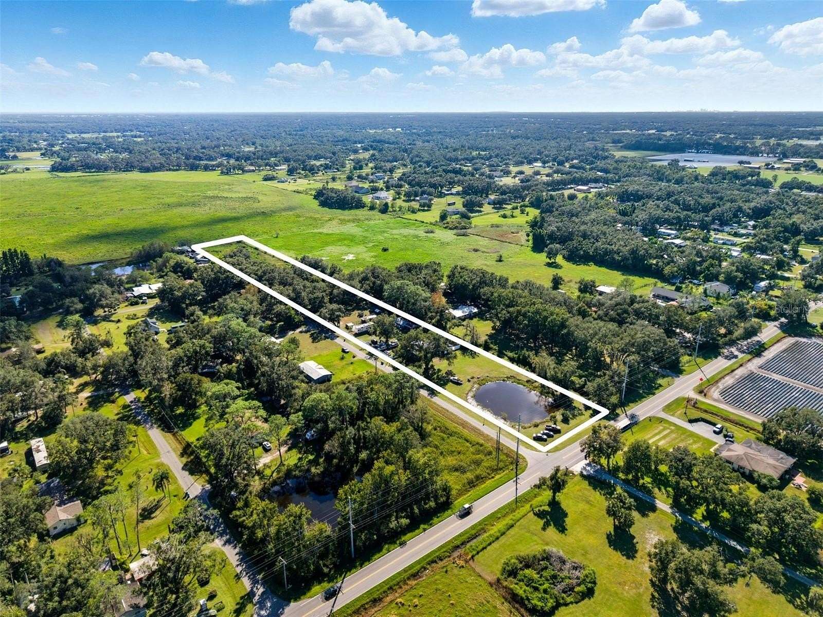4.45 Acres of Residential Land with Home for Sale in Plant City, Florida