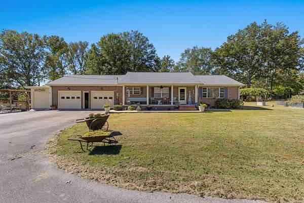 21.3 Acres of Land with Home for Sale in Leighton, Alabama
