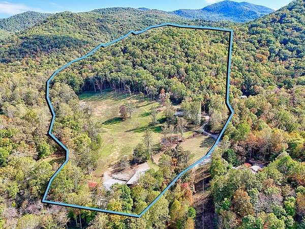 55.3 Acres of Recreational Land with Home for Sale in Hayesville, North Carolina