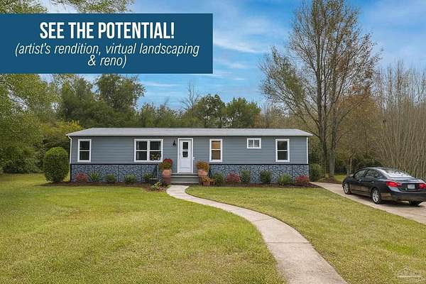 4 Acres of Residential Land with Home for Sale in Century, Florida