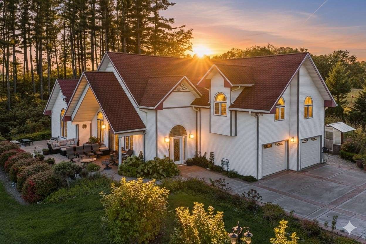 18.4 Acres of Land with Home for Sale in La Valle, Wisconsin