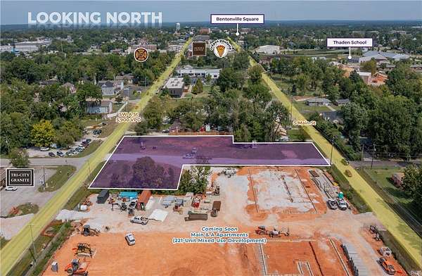 1.34 Acres of Mixed-Use Land for Sale in Bentonville, Arkansas