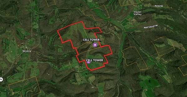 833 Acres of Agricultural Land for Sale in Winslow, Arkansas