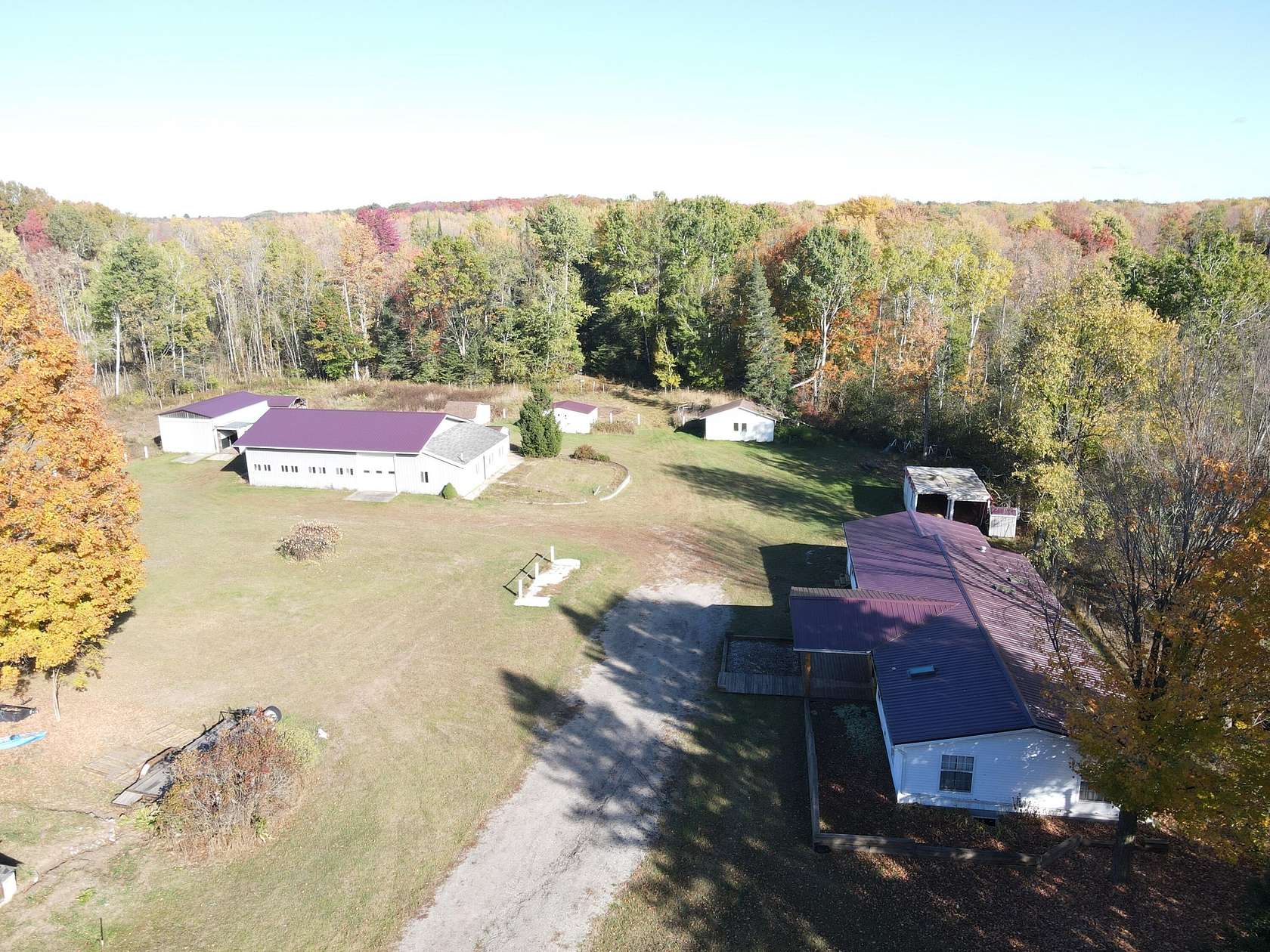 15 Acres of Land with Home for Sale in Marion, Michigan