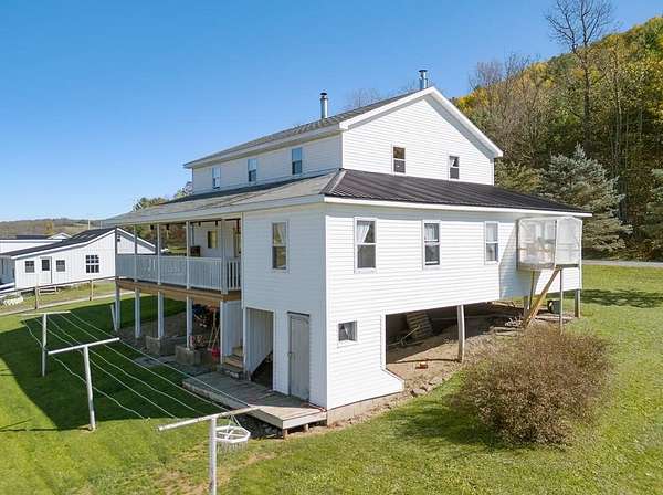 5 Acres of Residential Land with Home for Sale in Woodhull, New York