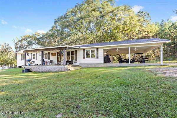 3 Acres of Residential Land with Home for Sale in Richton, Mississippi