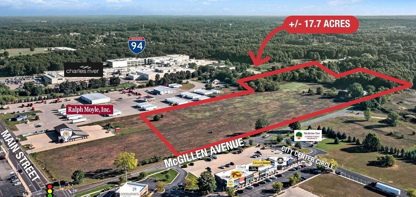 17.7 Acres of Commercial Land for Sale in Mattawan, Michigan