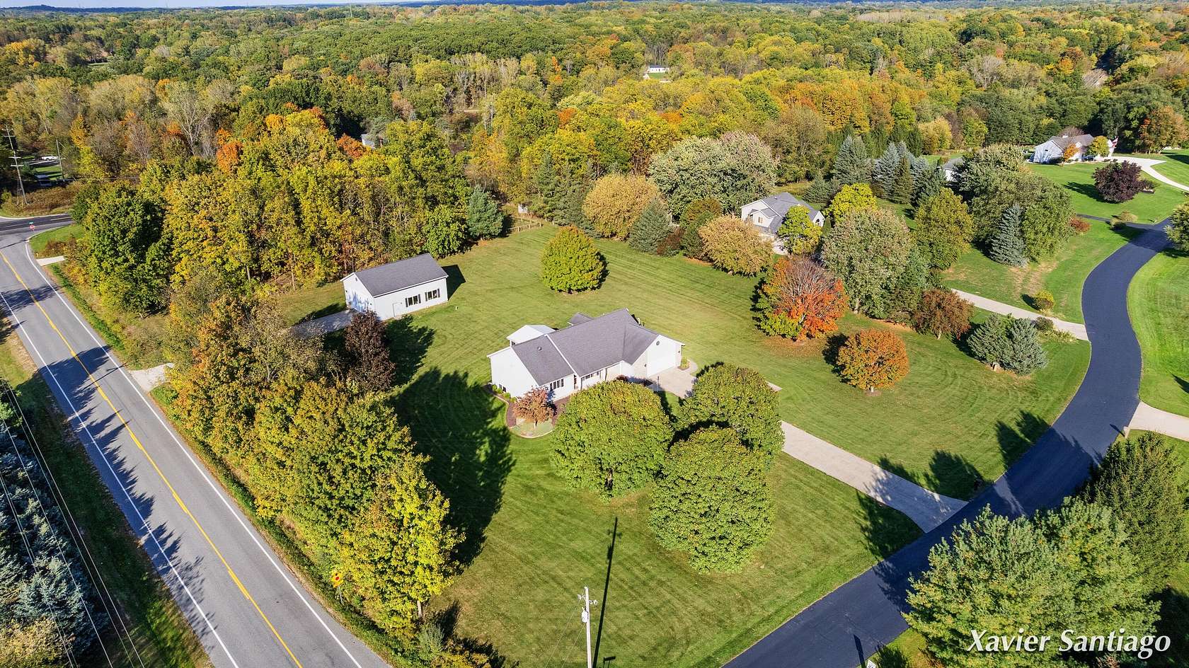 2 Acres of Residential Land with Home for Sale in Caledonia, Michigan