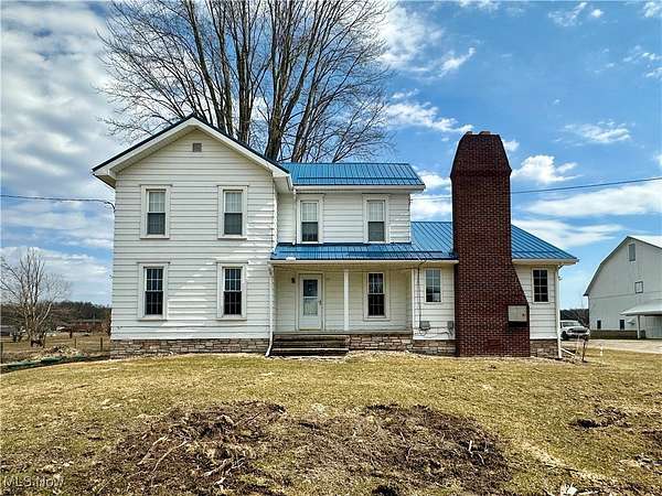 32.6 Acres of Land with Home for Sale in Bristolville, Ohio