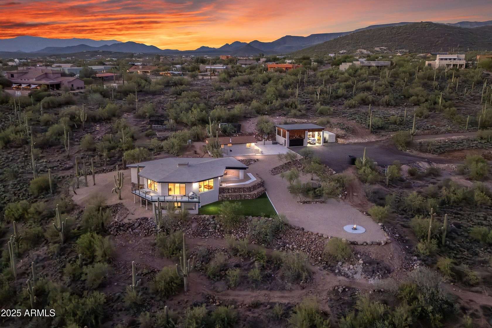 9.38 Acres of Residential Land with Home for Sale in New River, Arizona