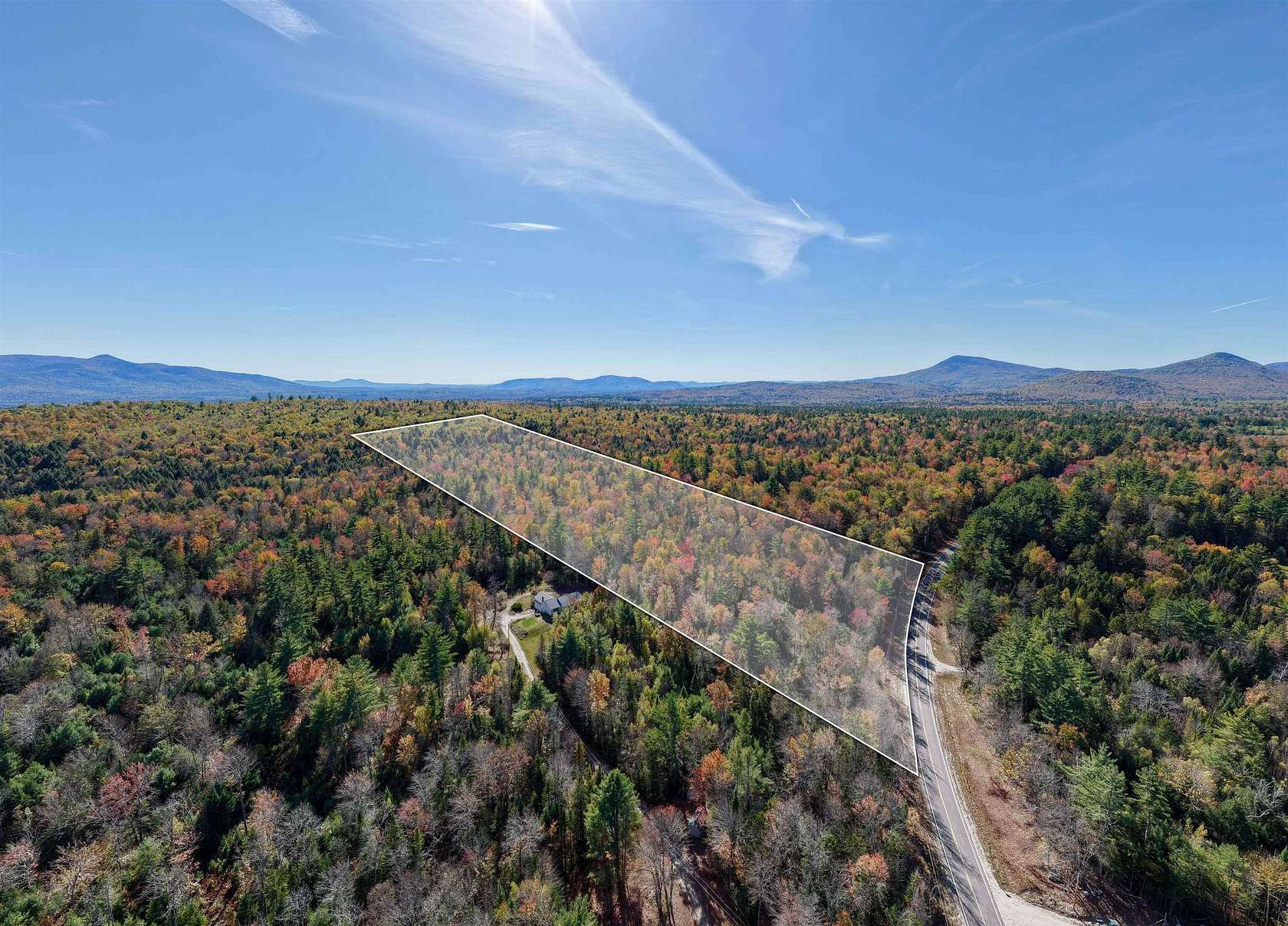 23.5 Acres of Recreational Land with Home for Sale in Sandwich, New Hampshire