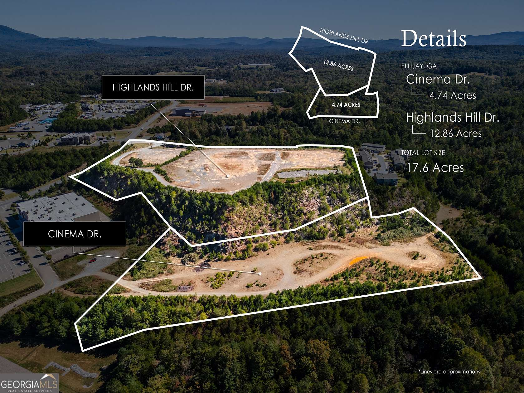 12.9 Acres of Commercial Land for Lease in Ellijay, Georgia