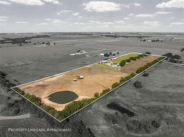 15 Acres of Land with Home for Sale in McGregor, Texas