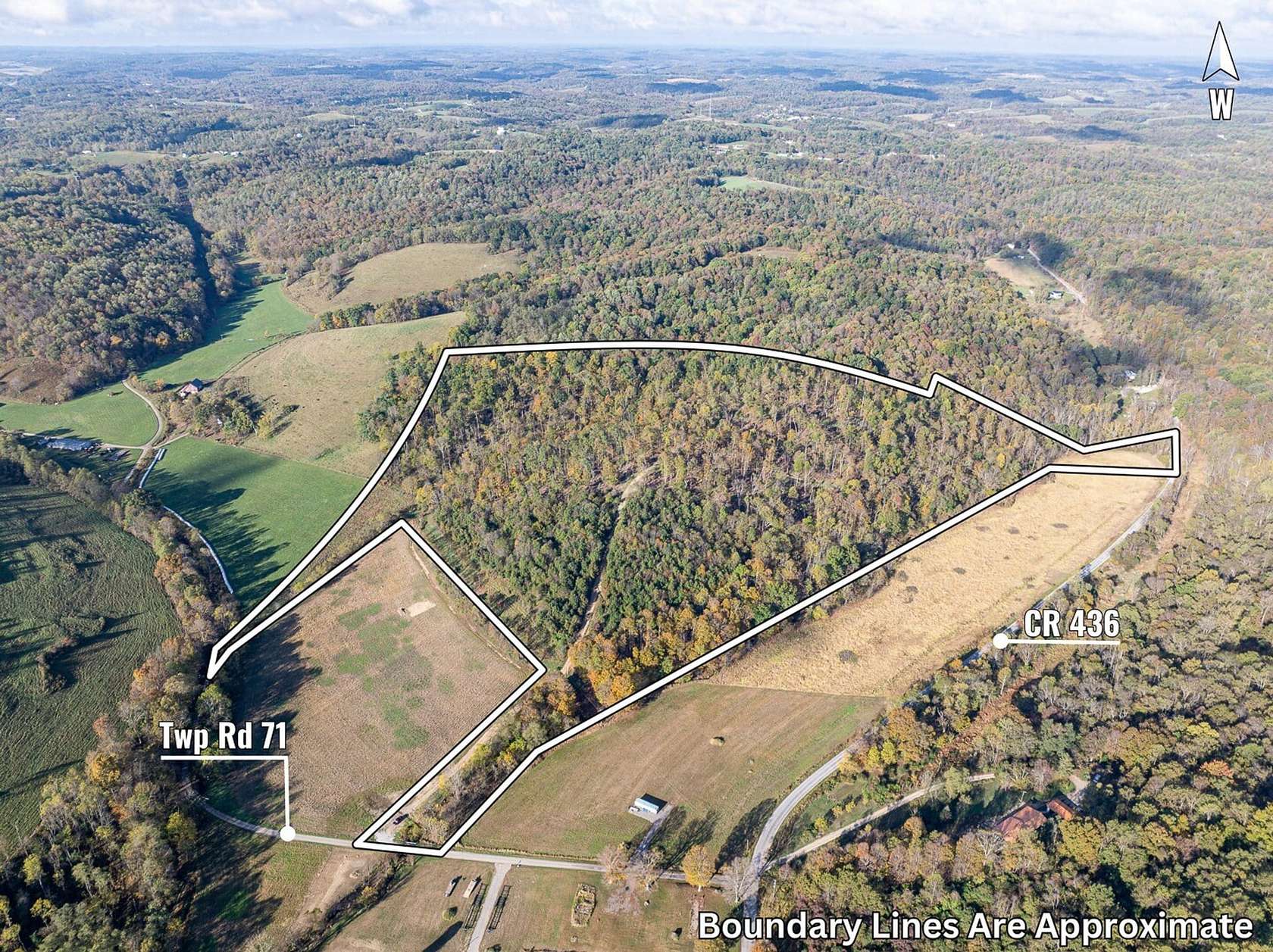 41 Acres of Recreational Land for Sale in Dresden, Ohio