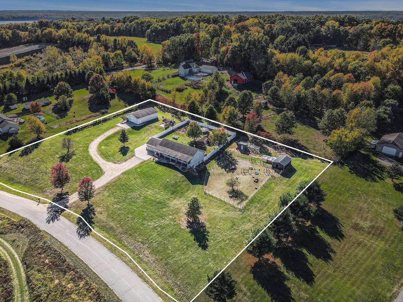 2.5 Acres of Residential Land with Home for Sale in Allegan, Michigan