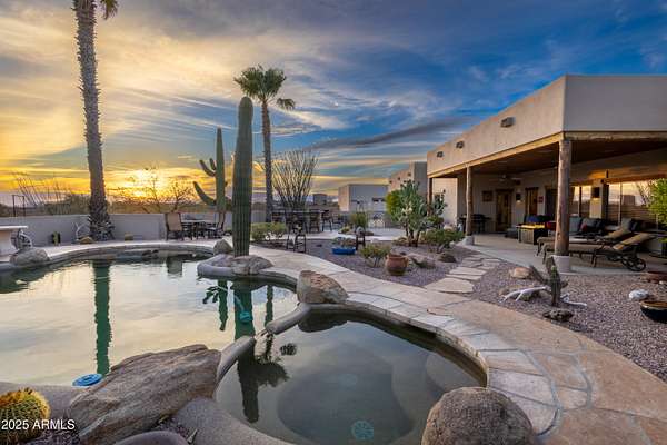 7 Acres of Residential Land with Home for Sale in Wickenburg, Arizona