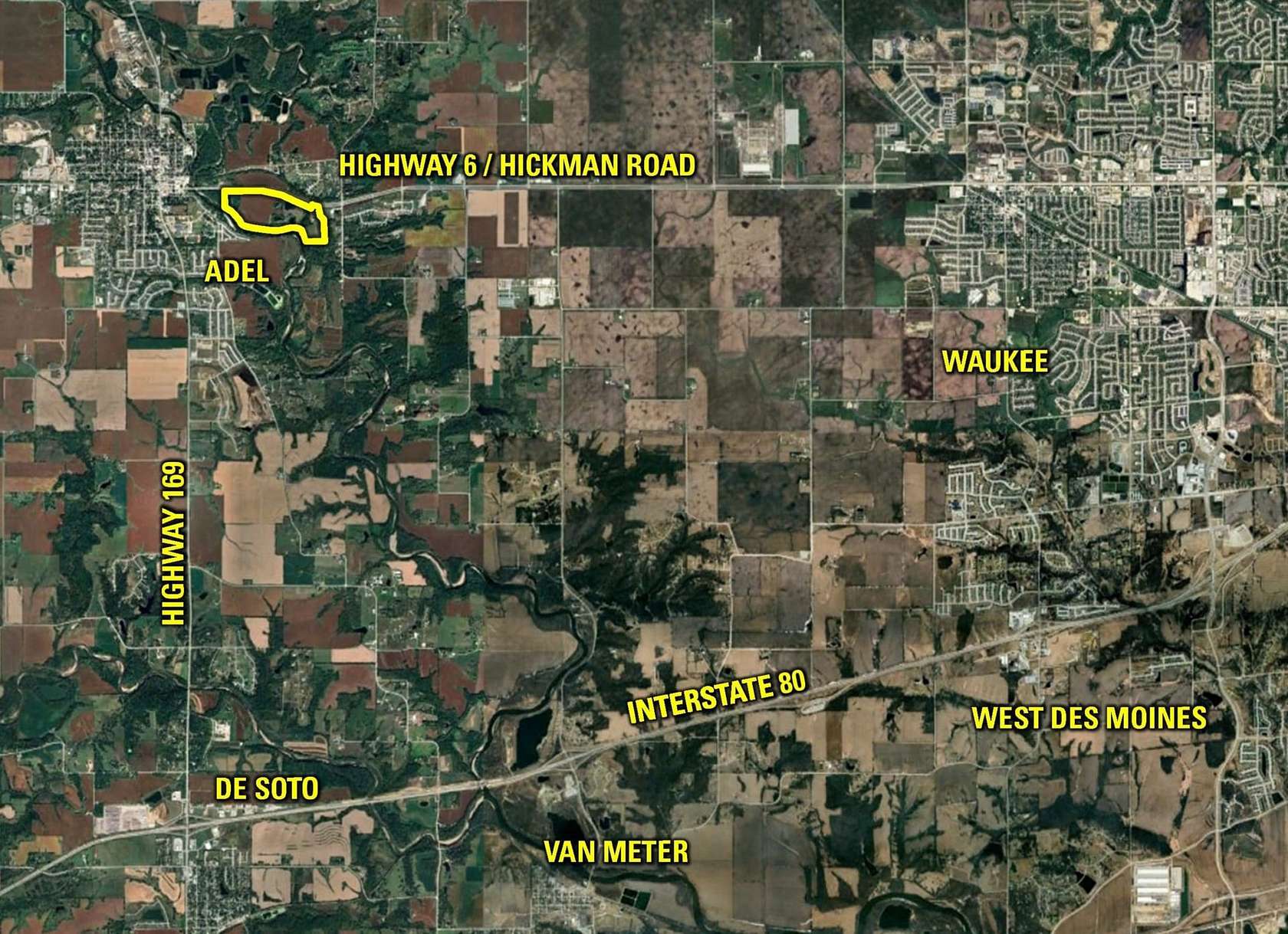 156 Acres of Recreational Land & Farm for Sale in Adel, Iowa