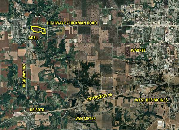 156 Acres of Recreational Land & Farm for Sale in Adel, Iowa