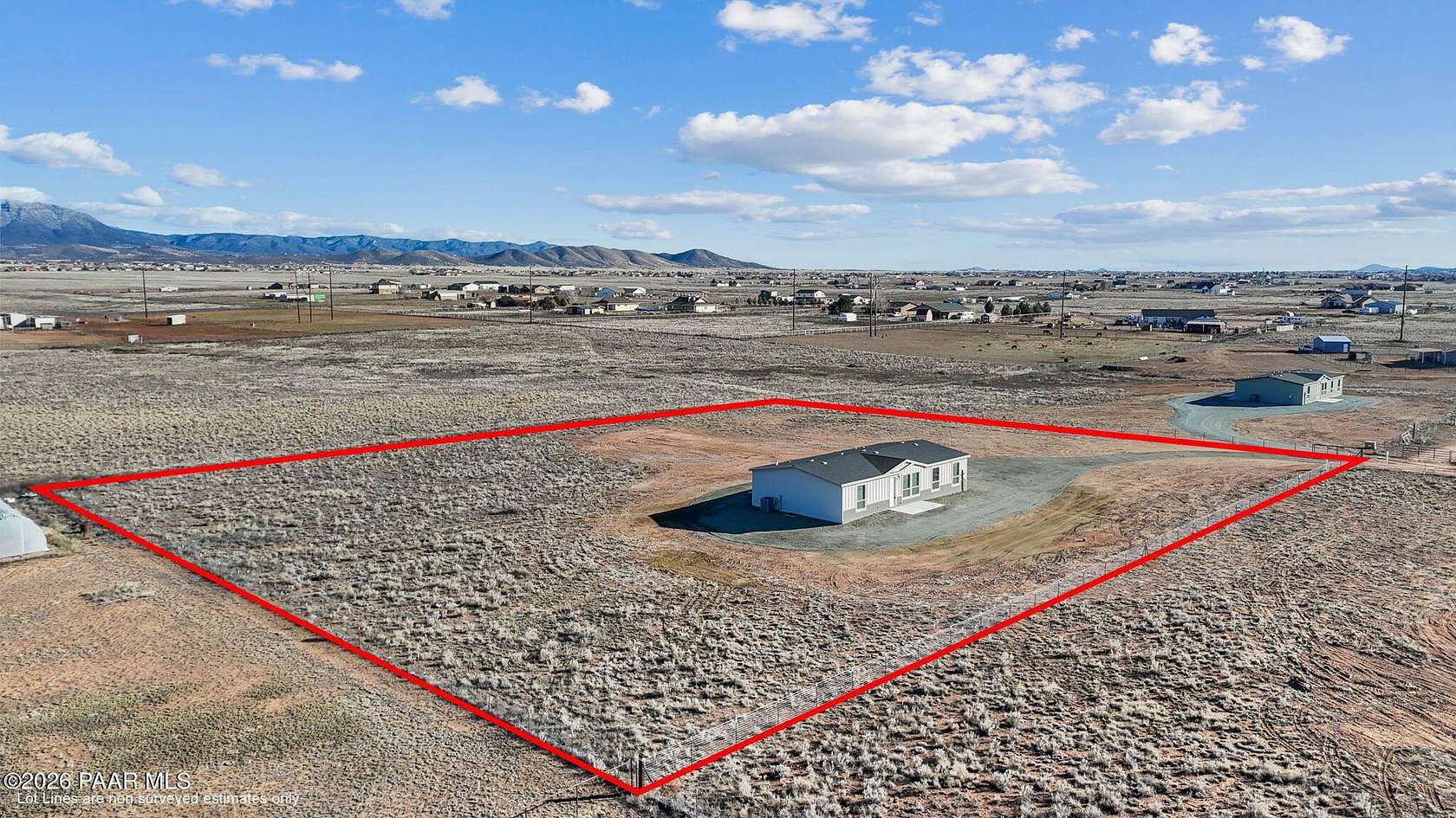 2 Acres of Residential Land with Home for Sale in Prescott Valley, Arizona