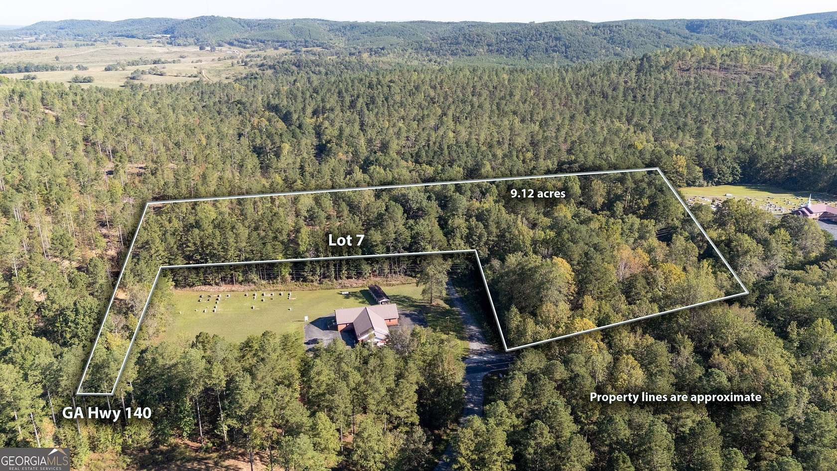 9.12 Acres of Residential Land for Sale in Rydal, Georgia