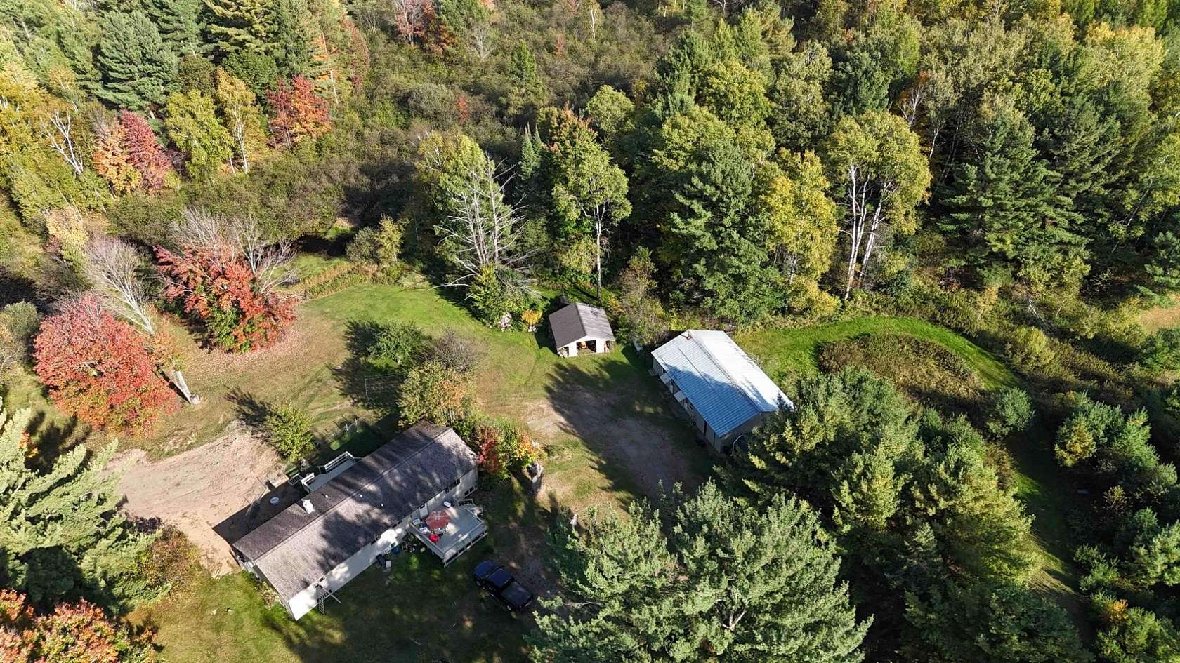 20 Acres of Recreational Land with Home for Sale in Phillips, Wisconsin