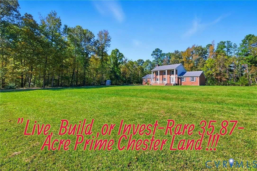 35.9 Acres of Land with Home for Sale in Chester, Virginia