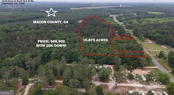 15.9 Acres of Land for Sale in Oglethorpe, Georgia