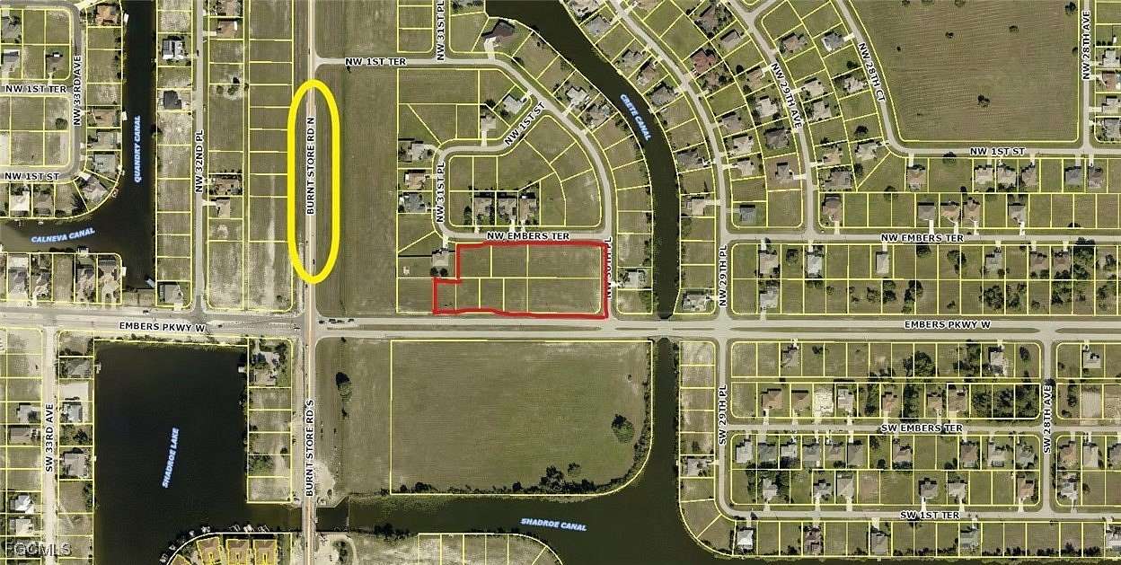 3.18 Acres of Commercial Land for Sale in Cape Coral, Florida