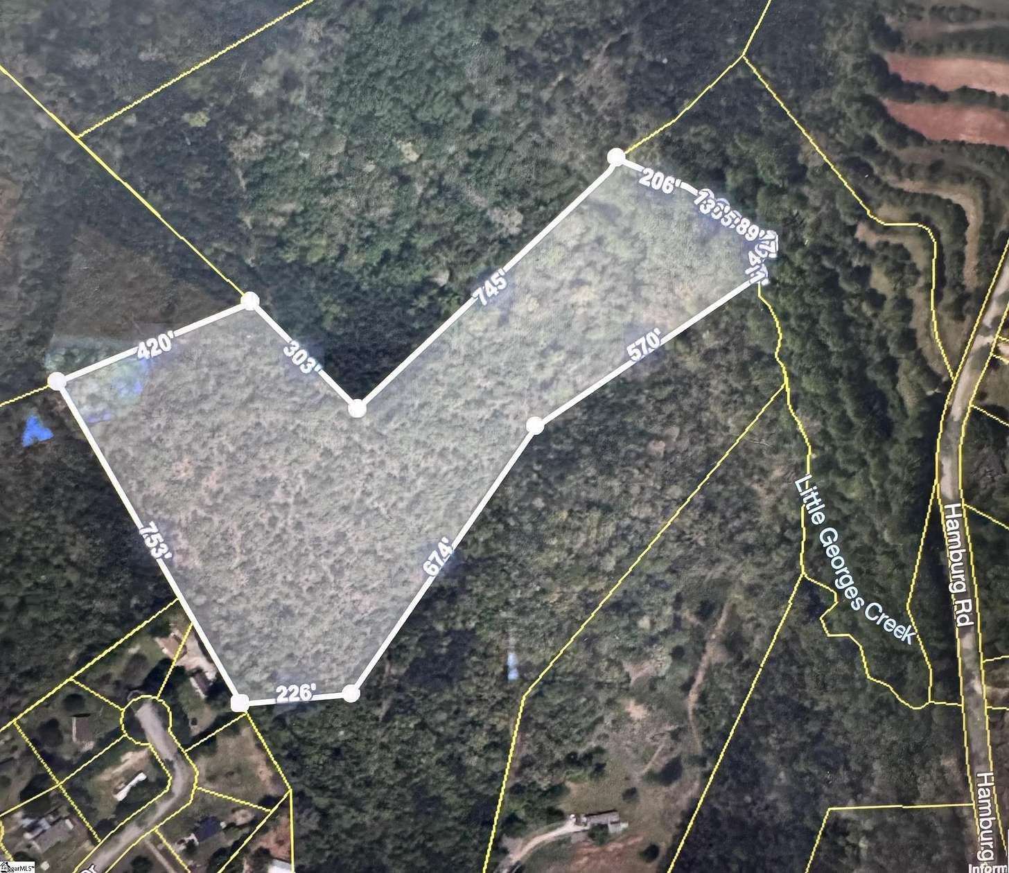 14.9 Acres of Recreational & Residential Land for Sale in Easley, South Carolina