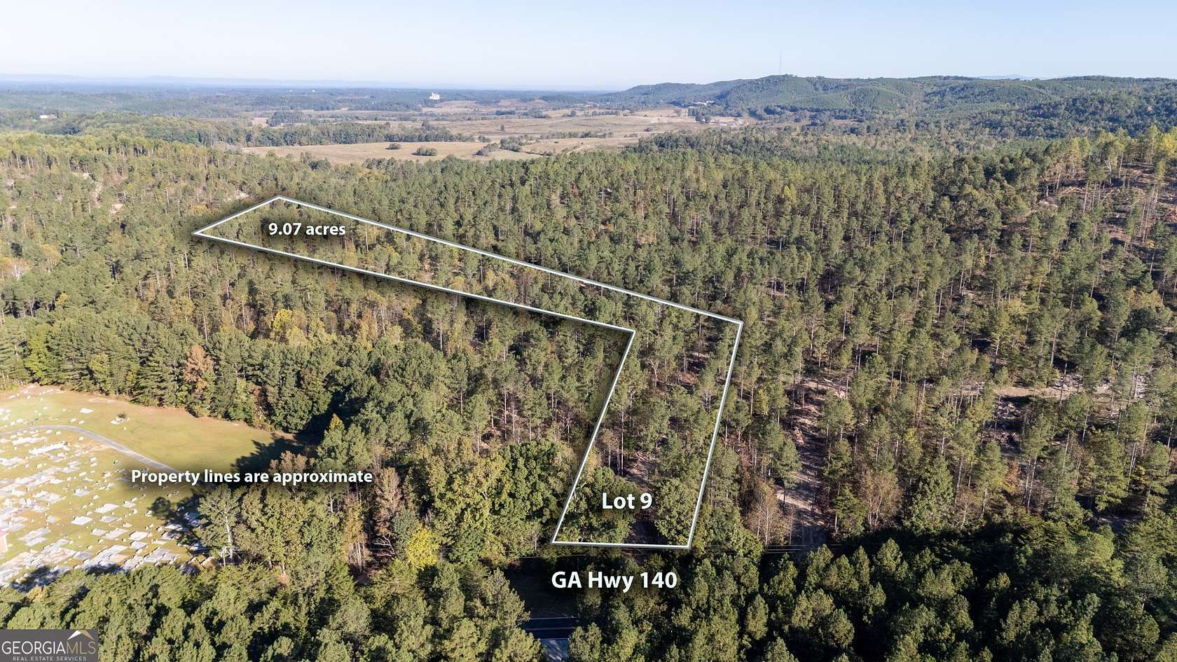 9 Acres of Residential Land for Sale in Rydal, Georgia