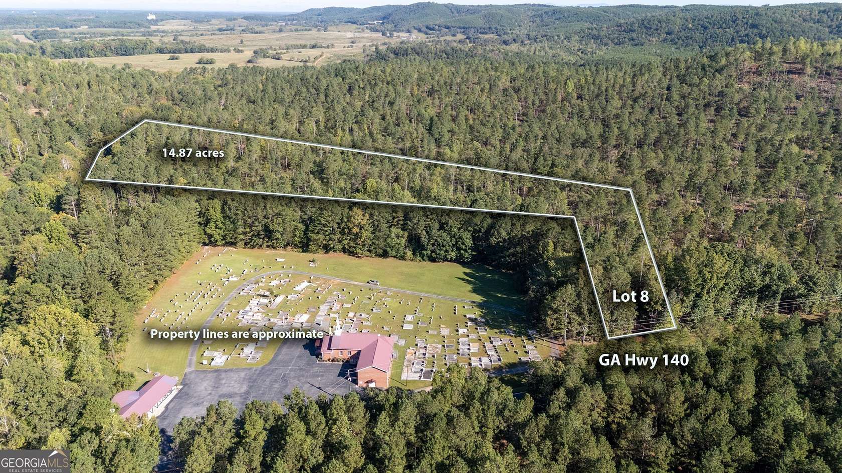 14.9 Acres of Land for Sale in Rydal, Georgia