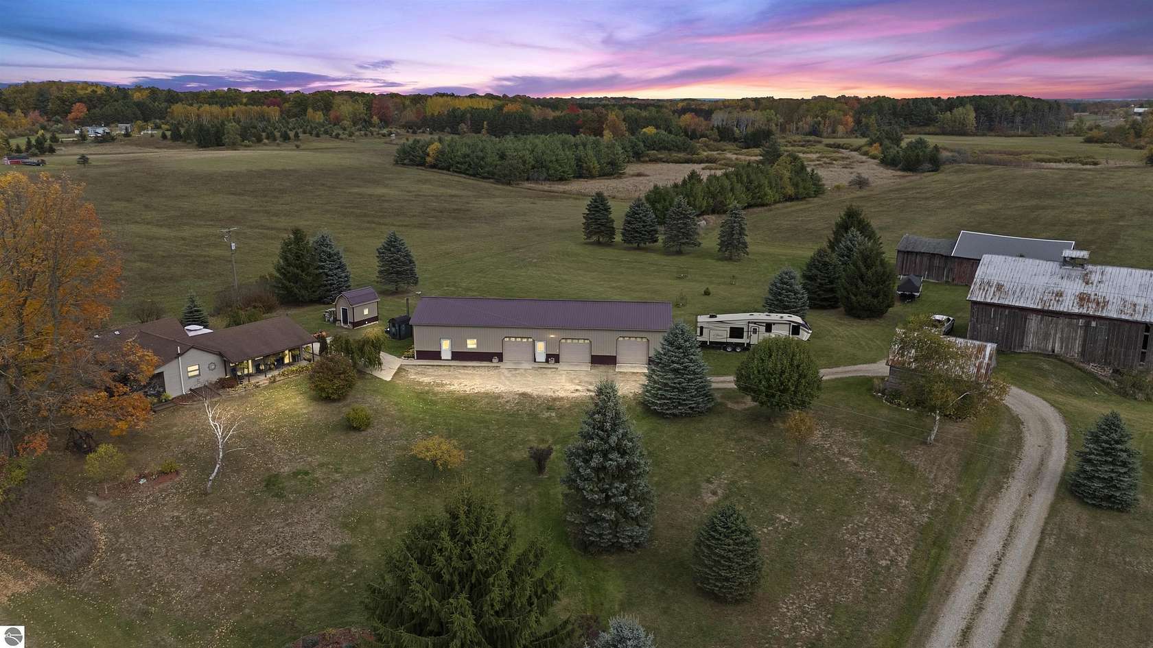 40 Acres of Land with Home for Sale in Evart, Michigan