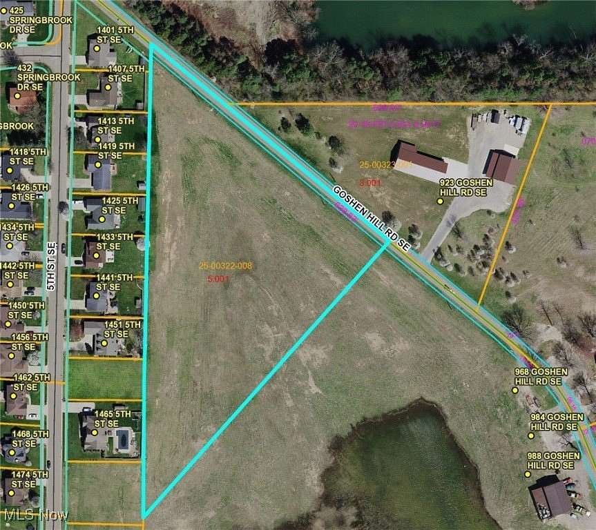 5 Acres of Residential Land for Sale in New Philadelphia, Ohio
