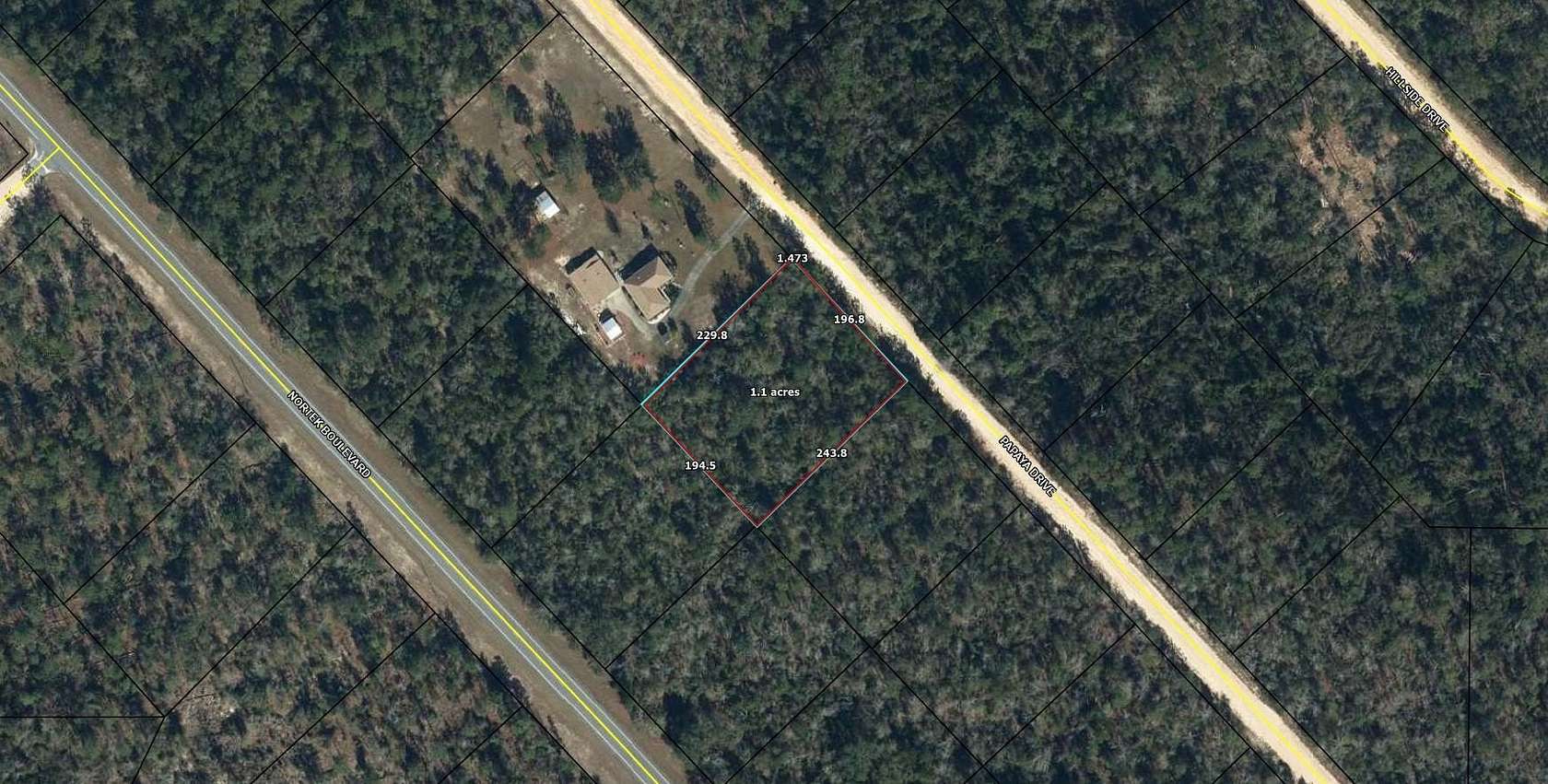 1.1 Acres of Residential Land for Sale in Marianna, Florida