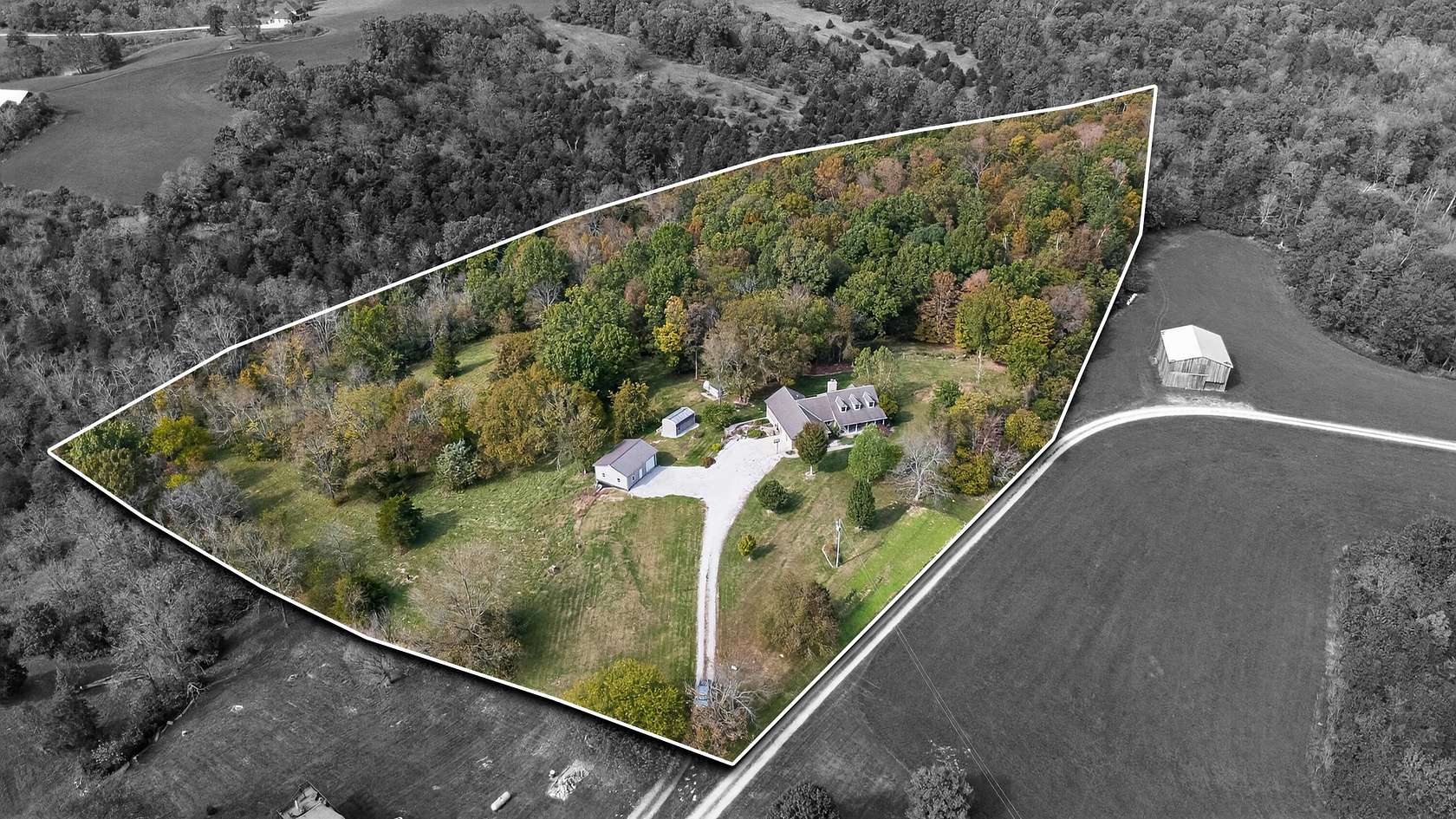 13.3 Acres of Recreational Land with Home for Sale in California, Kentucky