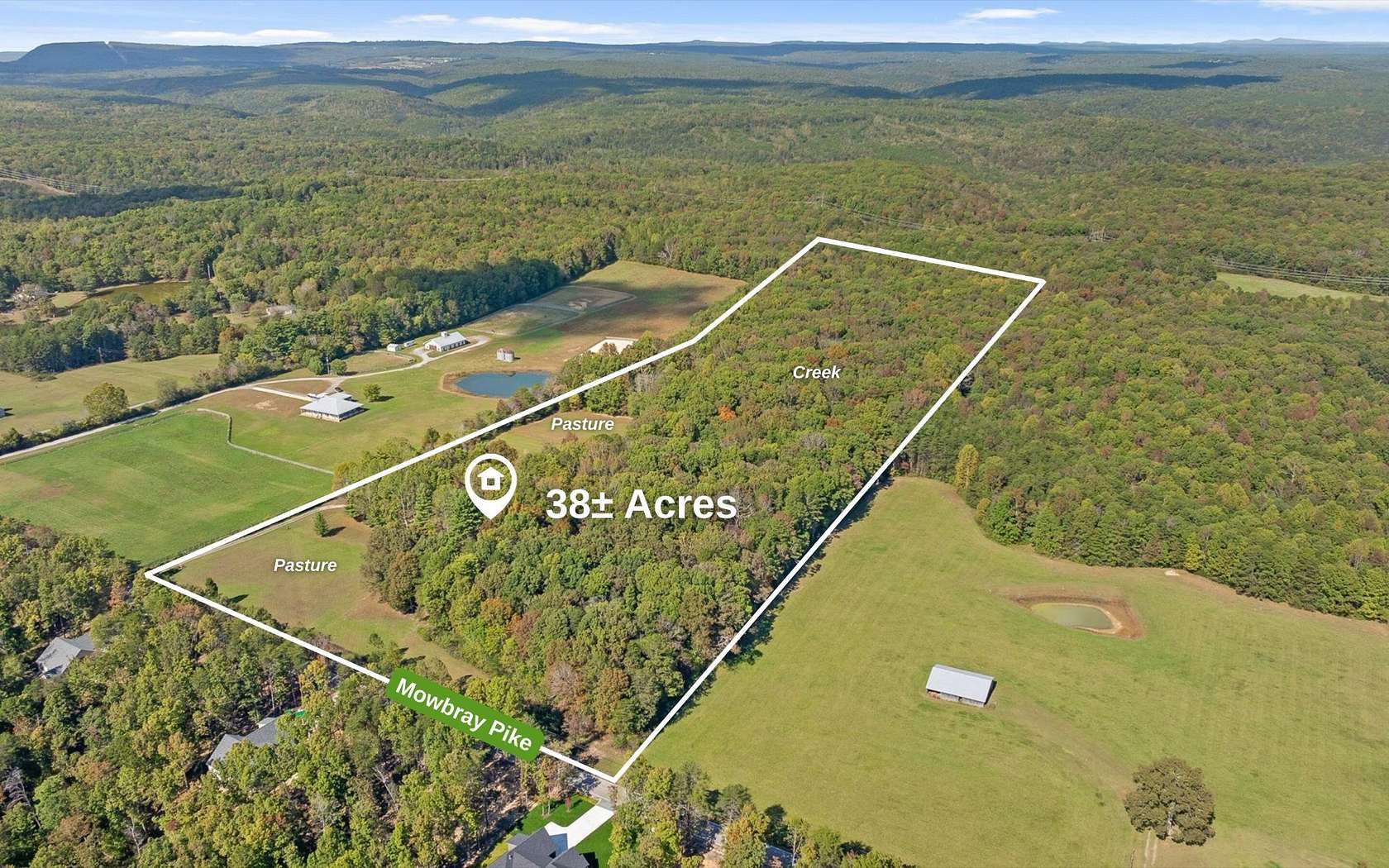38 Acres of Land with Home for Sale in Soddy-Daisy, Tennessee