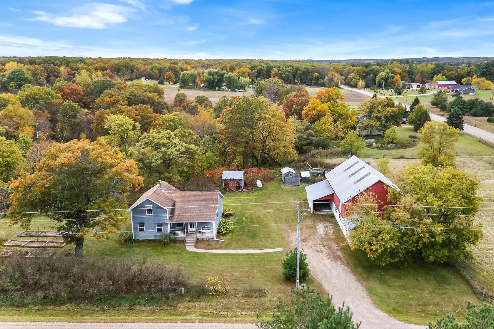 5 Acres of Land with Home for Sale in Almond, Wisconsin